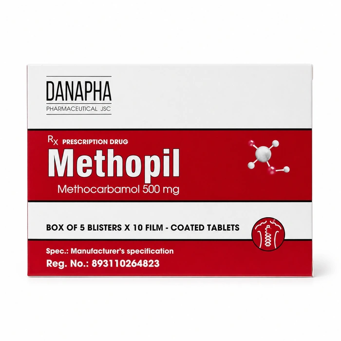 Methopil 500mg (Methocarbamol) - Giảm co thắt cơ